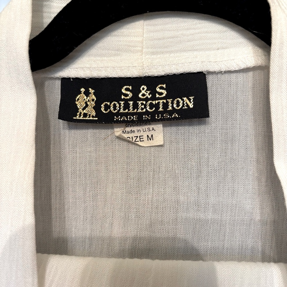 Vintage BANGER white top and bottoms! Miami Vice Vibes size M NWOT - Picture 10 of 10